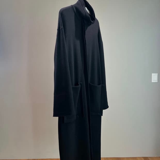 요지 야마모토 뿌르옴므 빅 포켓 롱 코트