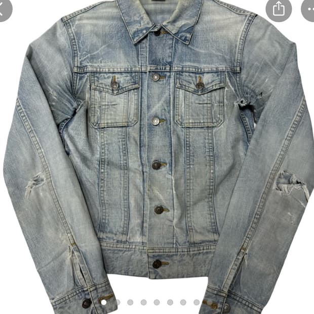 [삽니당]Dior homme 11ss Destroyed Denim jac