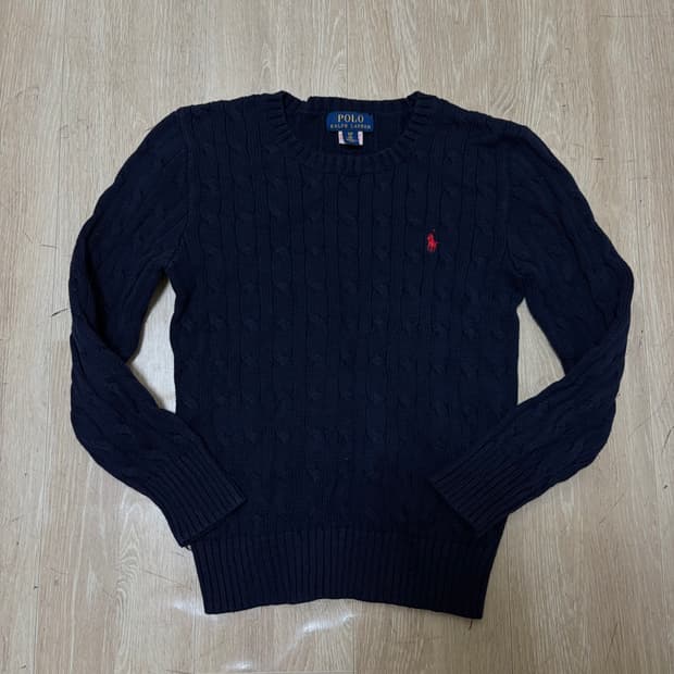 폴로 랄프로렌 키즈 꽈배기 니트 8세 