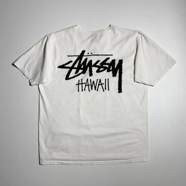 스투시 STUSSY 스탁 하와이 코튼 반팔 티셔츠 R1688