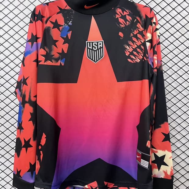 2627미국 국대축구유니품 할리우드 긴팔 블록코어 이쁜긴팔oem