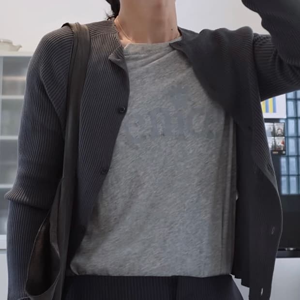 리에르 aw24 실크 니트