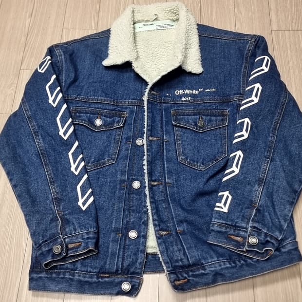 Off-White 오프화이트 데님 쉐르파 자켓 2019(100-105)