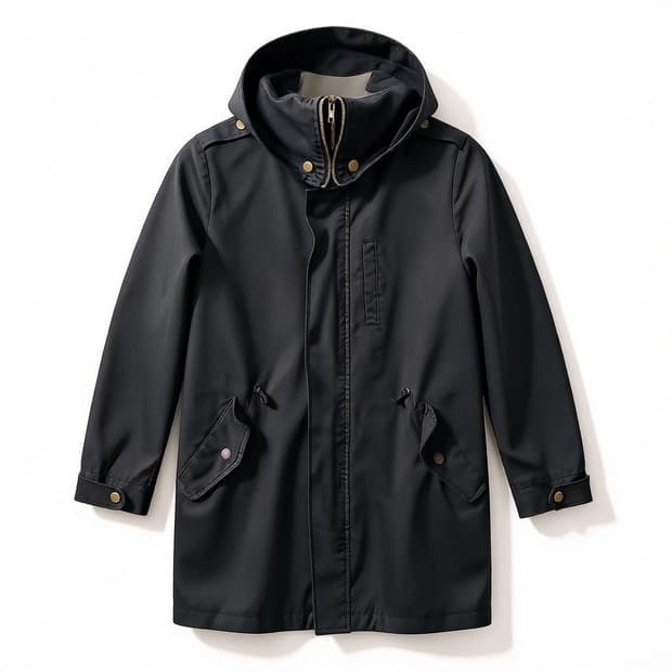 Mackage 블랙 후드 야상 자켓 M