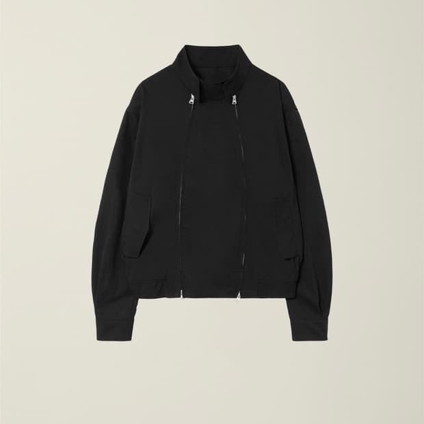 누마레 DOUBLE ZIP HARRINGTON JACKET BLACK