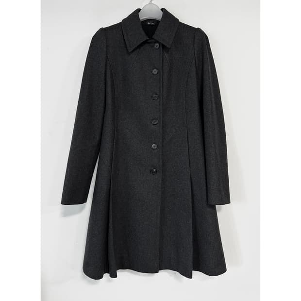 질샌더 네이비 울 캐시미어 코트