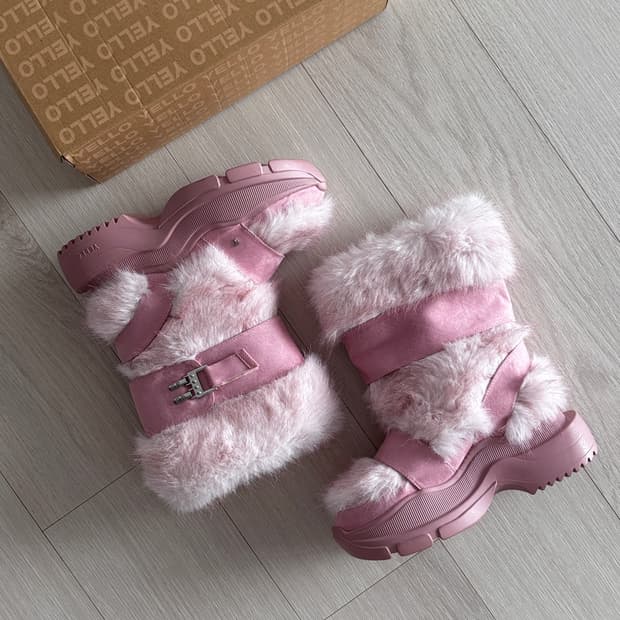 Yello 이엘로 옐로 MOLO 퍼 부츠