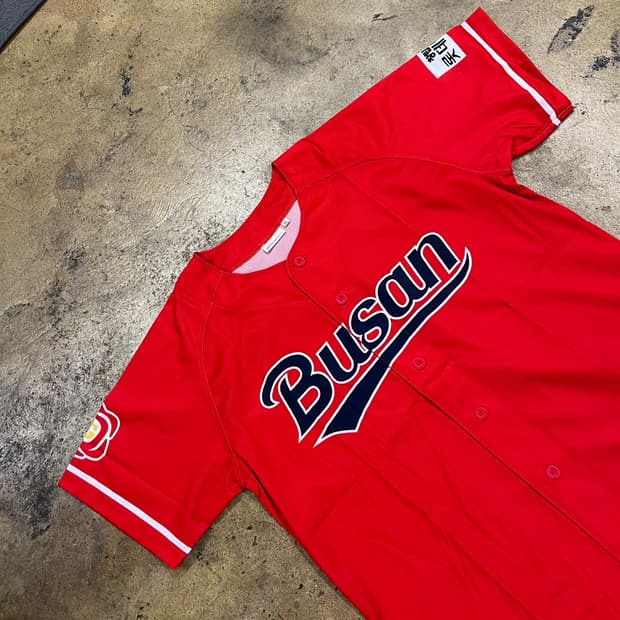 [XL] 부산 롯데 자이언츠 야구 유니폼 레드 b17