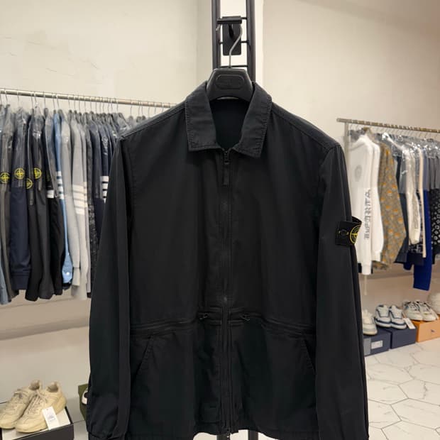 [L] 스톤아일랜드 코튼 스트럭쳐드 오버셔츠 자켓