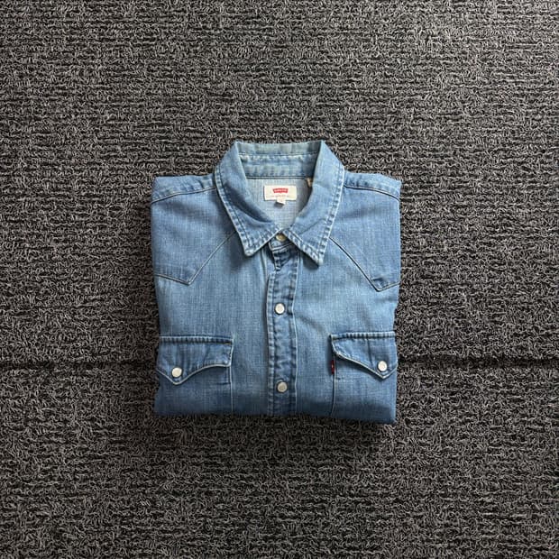 리바이스 아메카지 바스토우 웨스턴 데님 셔츠 4133