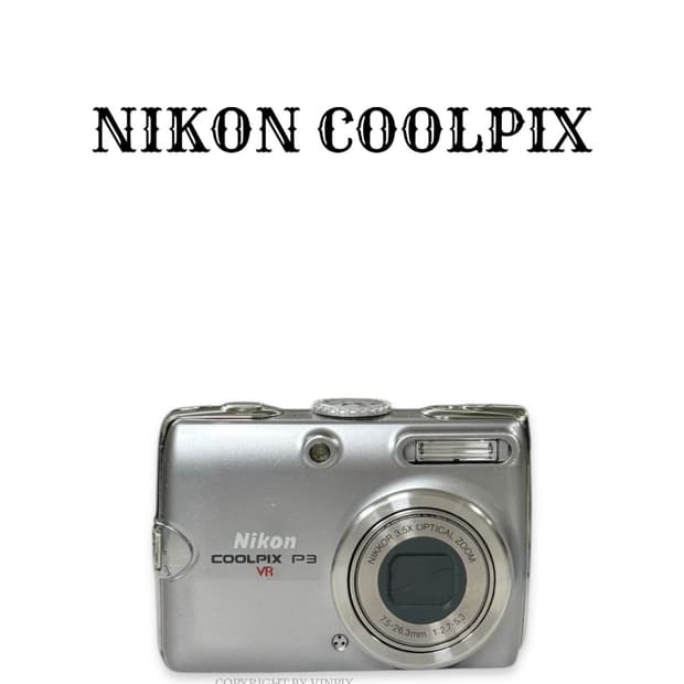 니콘 쿨픽스 P3 (coolpix p3) 빈티지 디지털 카메라 디카