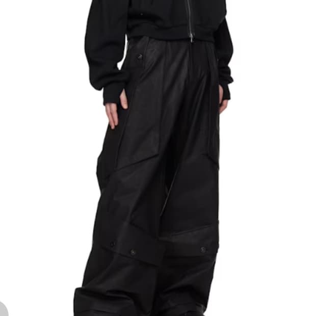 카르넷 아카이브 블랙코팅 바지 구매합니다 