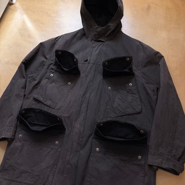 00S 폴로 랄프로렌 밀리터리 플랩포켓 페이딩 왁스자켓 L XL XXL