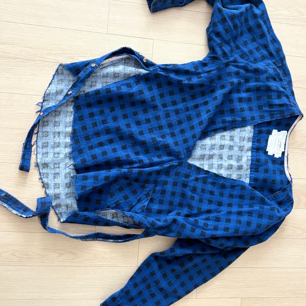 올드파크 old park 리메이크 체크셔츠