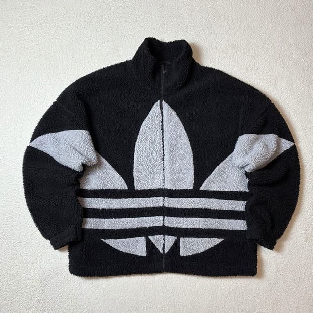 아디다스 20ss 빅 트레포일 플리스 자켓 PN6989