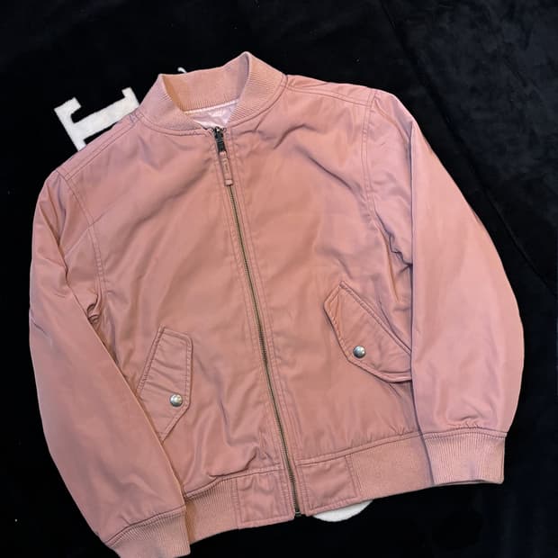 일본빈티지 핑크 블루종 점퍼