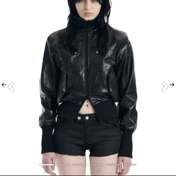 보헤미안서울 RIVET POINT BANDING JUMPER 가죽자켓