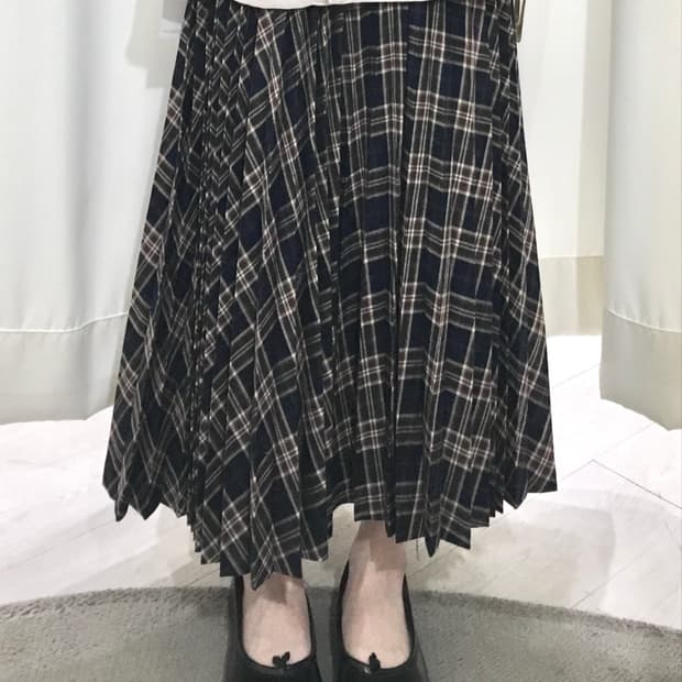 sawako check skirt