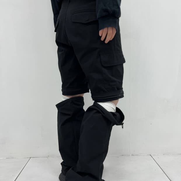 zipper cargo pants