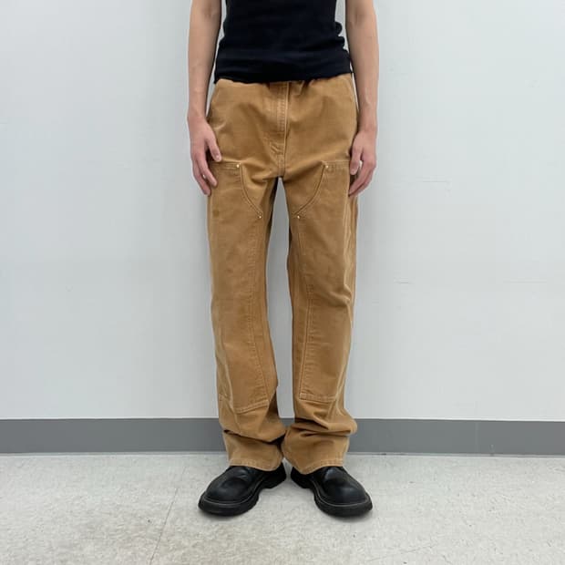 Carhartt 칼하트 브라운 더블니 카펜터 워크 팬츠 34