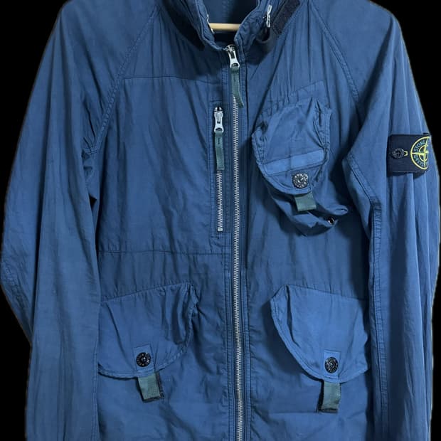 스톤아일랜드 무솔라고마타 자켓 M 네이비 빈티지