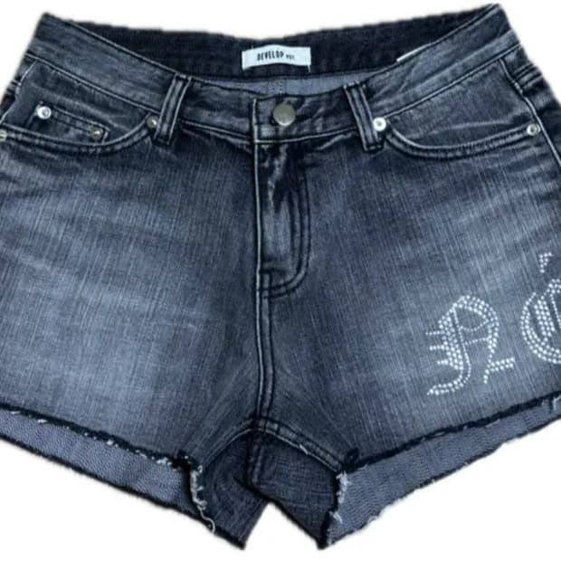 (S/M/L) 새상품) 디벨롭 워싱 큐빅 데님 숏팬츠 