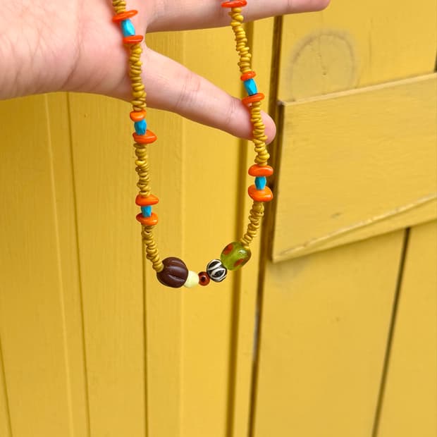 [rrrocnoc] vacation!ng necklace 비즈목걸이