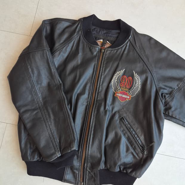 할리데이비슨 90주년 레더 봄버 usa
