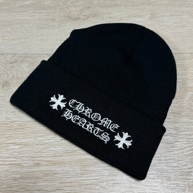 [S+급/OS] 크롬하츠 로고 비니 블랙