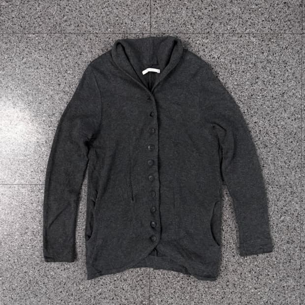 vintage shawl collar button cardigan
