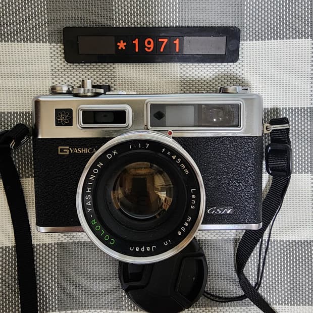 야시카 일렉트로 35 gsn 필름카메라 실버바디