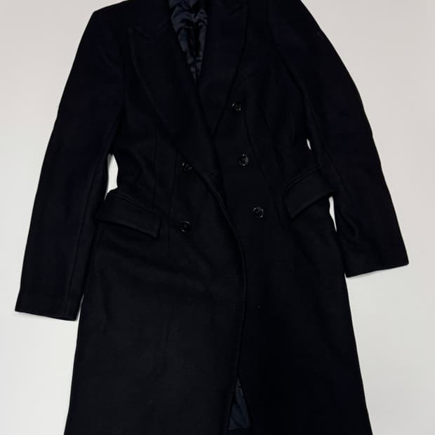 여성 자라 zara 라나 울 블랙 코트