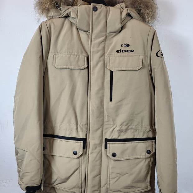 아이더 여성 사파리 덕다운 패딩 XS 85 새제품급