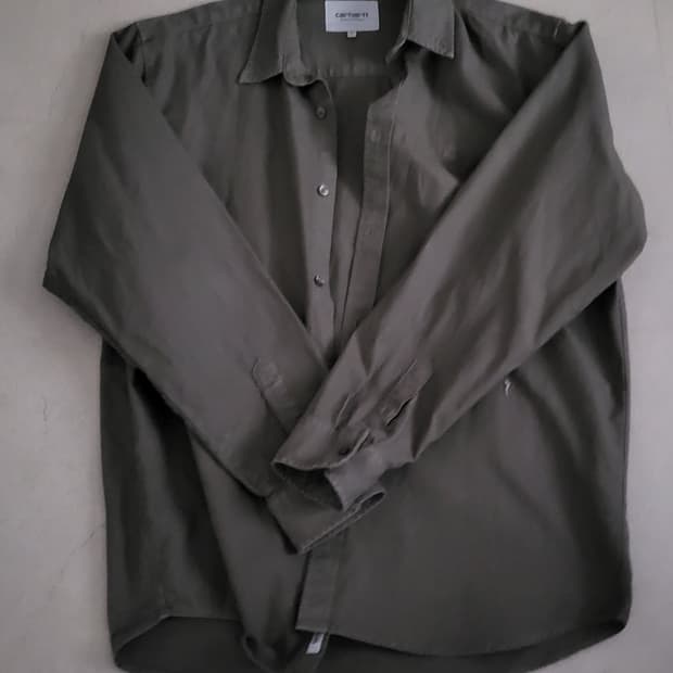 칼하트 윕 L/S BOLTON SHIRT 카키셔츠 XL 