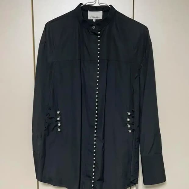 필립림 여성 블랙셔츠 2 사이즈