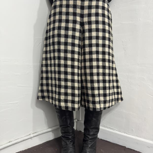 jocomomola wool check pants