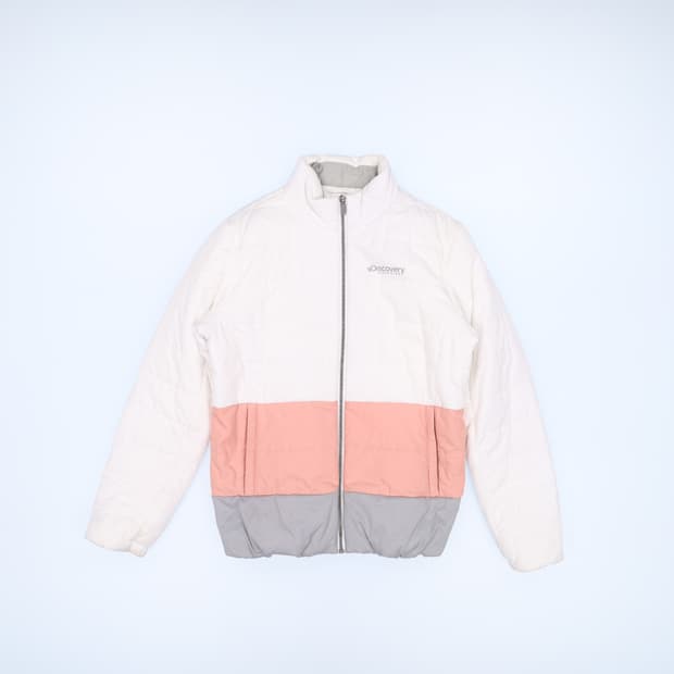 [95] 디스커버리 여성 배색 패딩점퍼 1204HR1