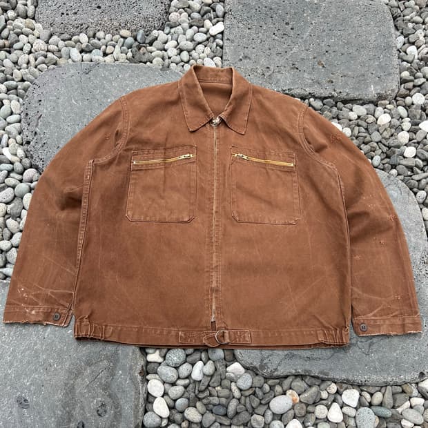 50s LEBON PICARD BROWN 프렌치 사이클리스트 워크자켓