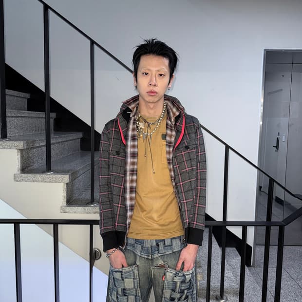 pink check zipup jacket