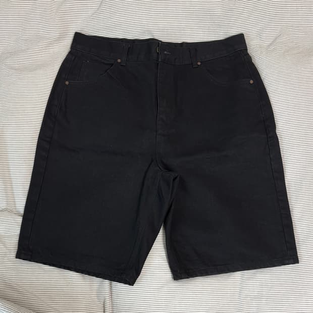 엘무드 버뮤다 톰보이 데님 퓨어 블랙 48