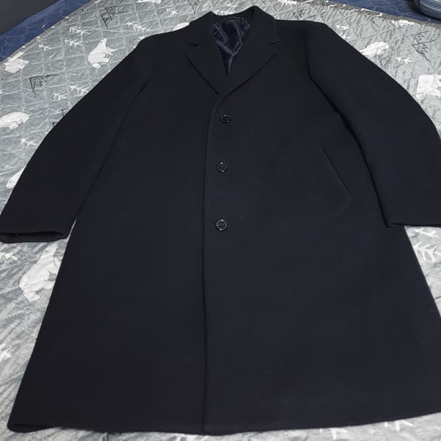 지오다노 울 롱코트 네이비 (L)