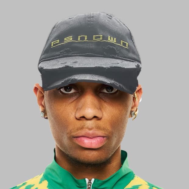 PSN /OWN 더블 바이저 캡 블랙