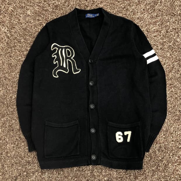 폴로 랄프로렌 바시티 패치 가디건