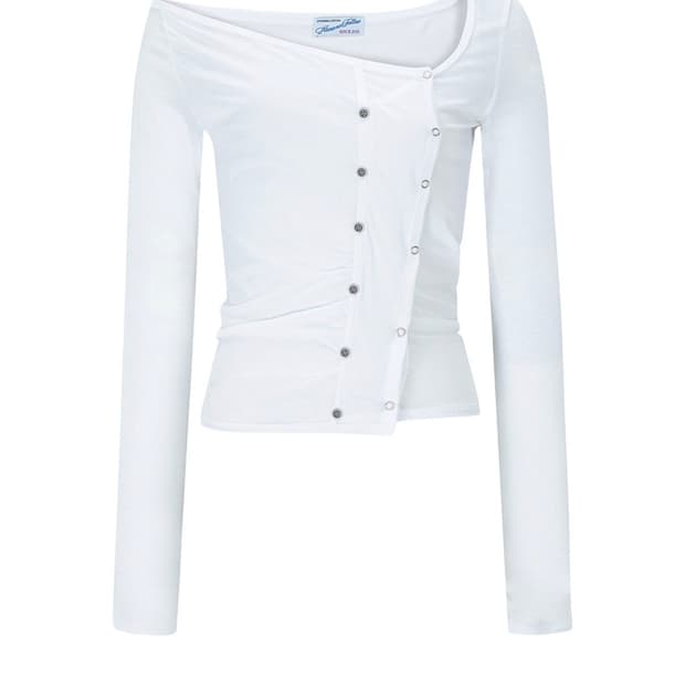 플리즈노팔로우 Dulce Unbal Button Long Sleeve