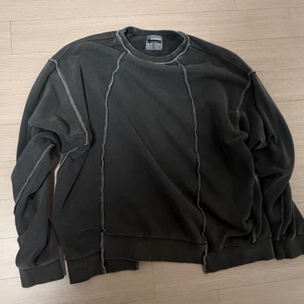 빈티지 워싱 스티치 맨투맨