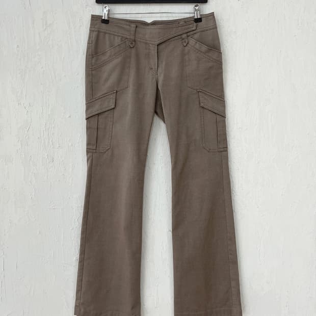 vintage cargo bootcut pants