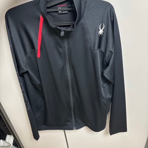  스파이더 블랙 집업