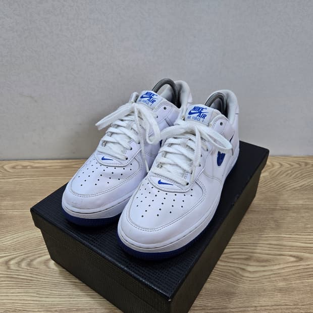 255 나이키 에어포스1 주얼 화이트 블루