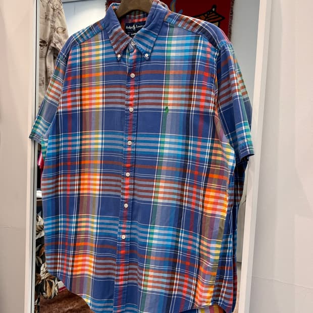 Polo RL 폴로 랄프로렌 CLASSIC FIT 체크 반팔 셔츠