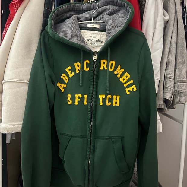 abercrombie&fitch 후드집업 그린